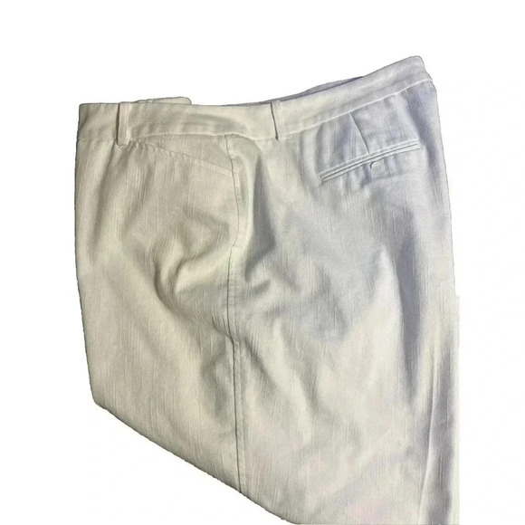 Worthington Pants Womens 24W Modern Fit Pants White Flat Front Straight Leg - Picture 3 of 13